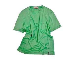 Drumohr - Light Green Pocket Washed Cotton T-shirt