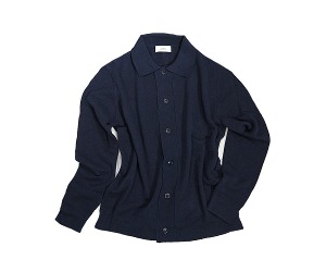 Lardini - Navy Buttoned Cotton Cardigan